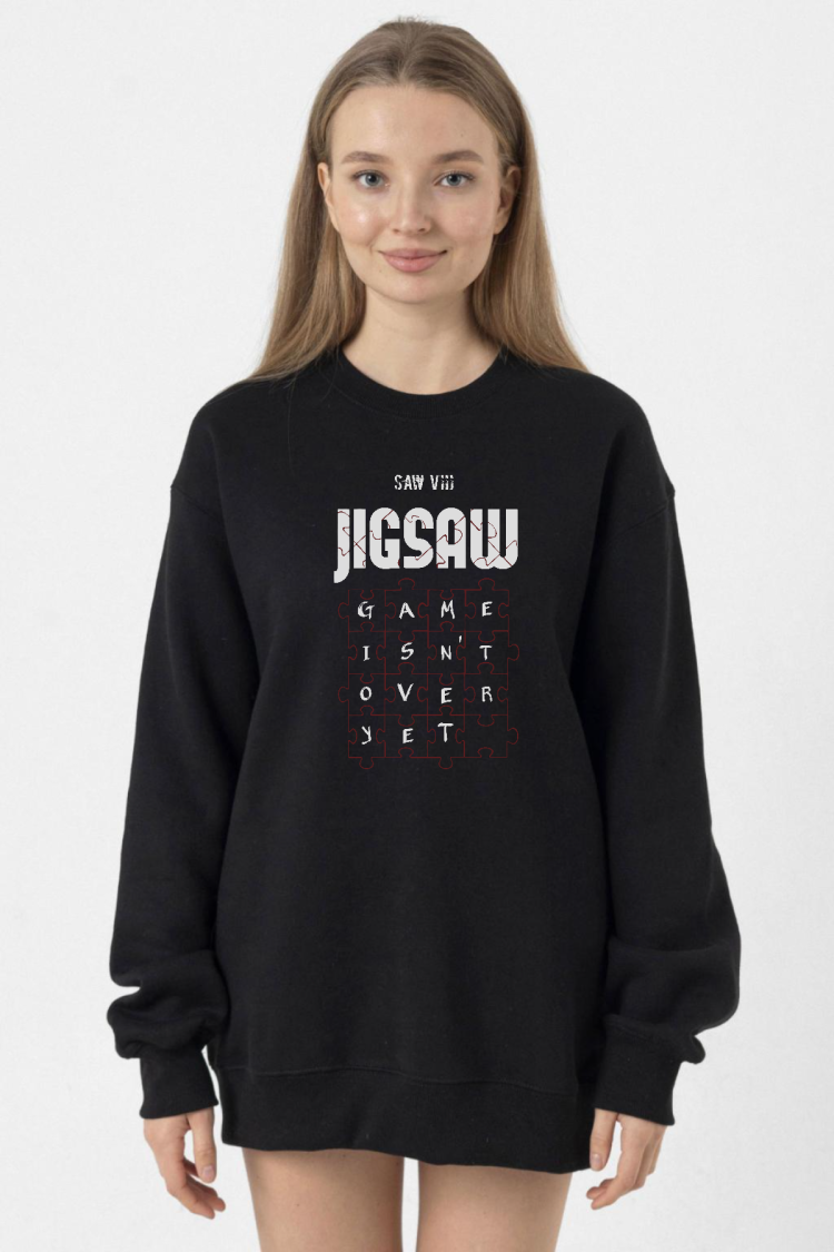 Jigsaw Game Isn_t Over Yet Siyah Kadın 2ip Sweatshirt