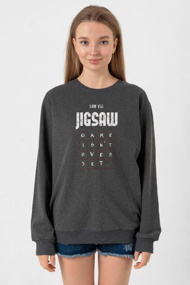 Jigsaw Game Isn_t Over Yet Füme Kadın 2ip Sweatshirt