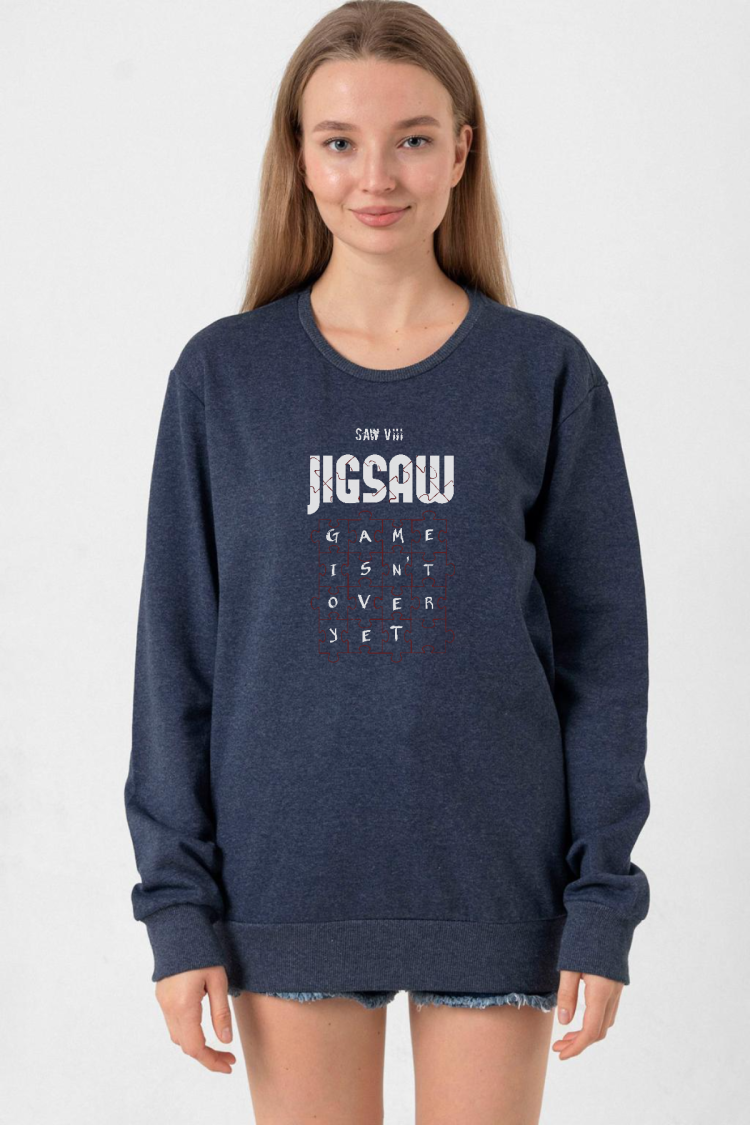 Jigsaw Game Isn_t Over Yet İndigo Kadın 2ip Sweatshirt