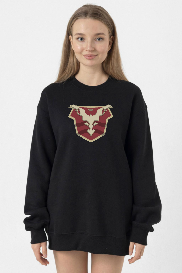 Jupiters Legacy Utopian Chest Siyah Kadın 2ip Sweatshirt