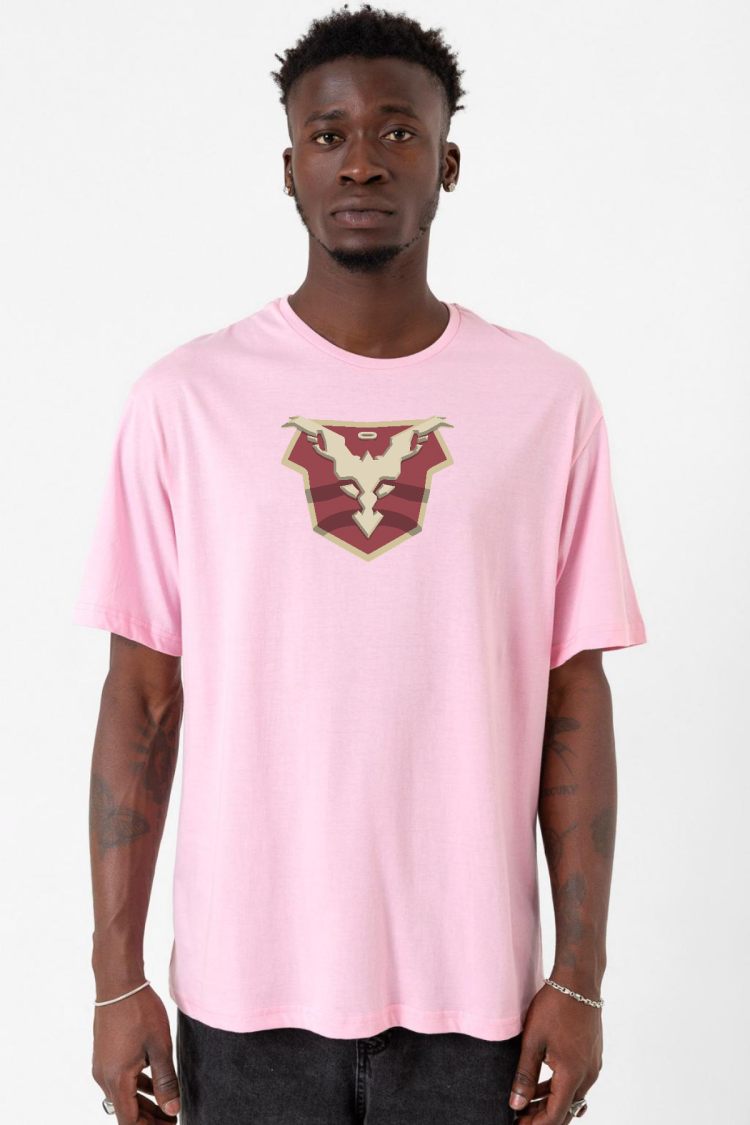 Jupiters Legacy Utopian Chest Pembe Erkek Oversize Tshirt