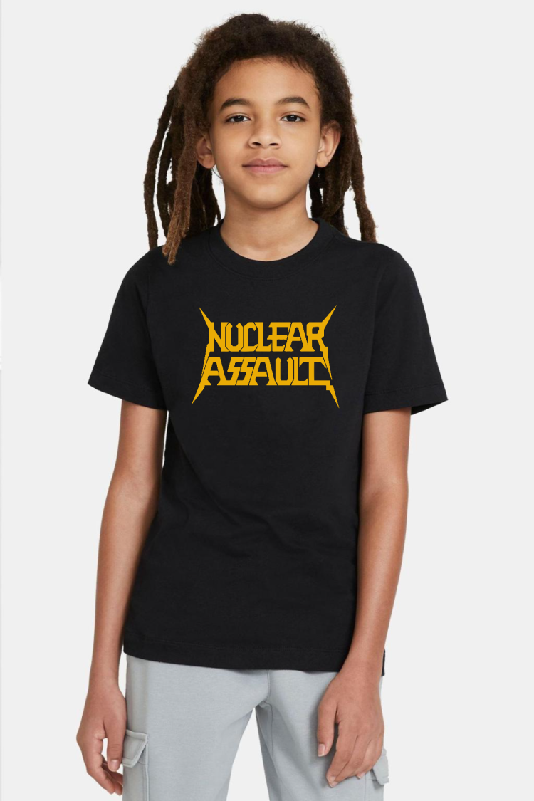 Nuclear Assault Lettern Siyah Çocuk Tshirt