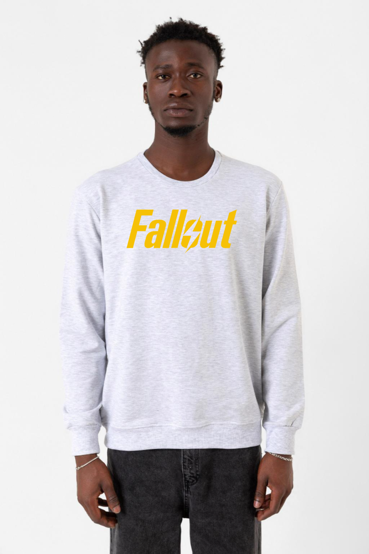 Fallout Lettern Karmelanj Erkek 2ip Sweatshirt