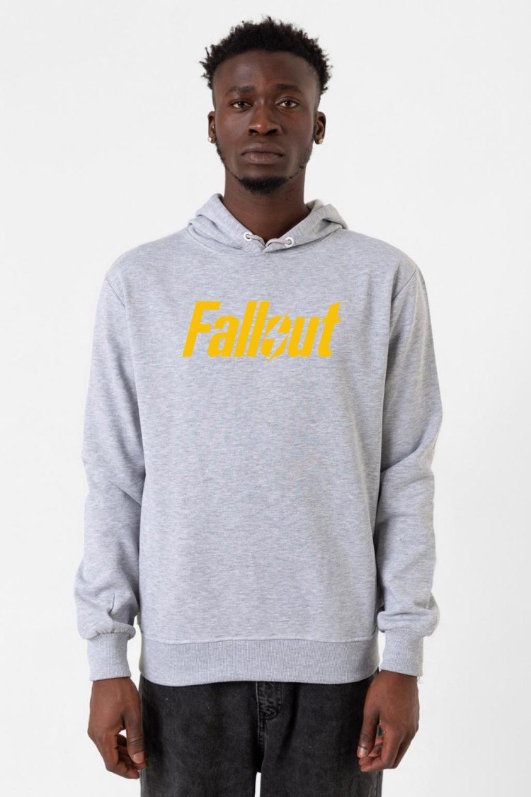 Fallout Lettern Grimelanj Erkek Kapşonlu 3ip Sweatshirt