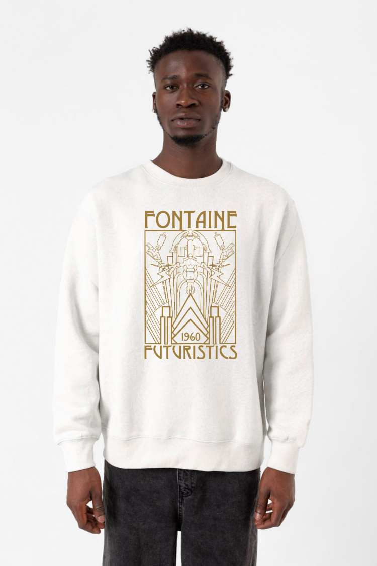 Bioshock Fontaine Futuristics Beyaz Erkek 2ip Sweatshirt