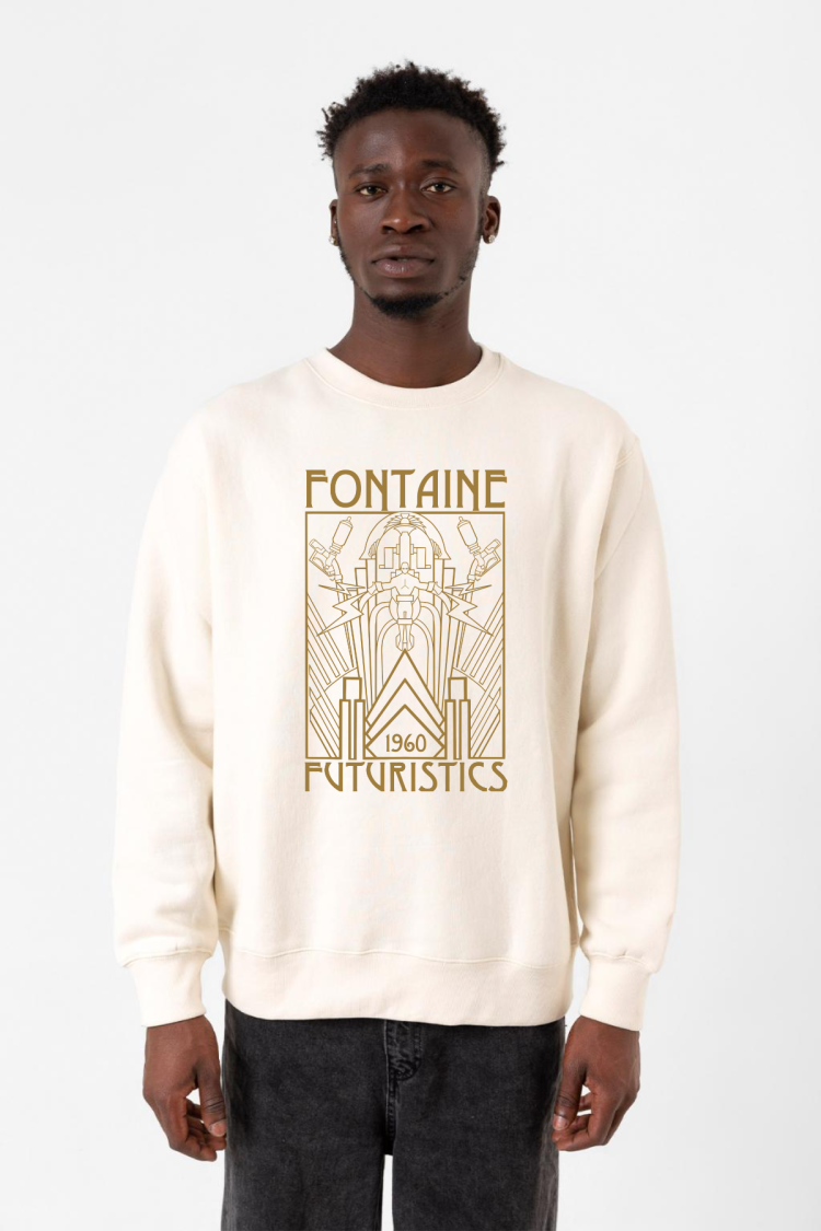 Bioshock Fontaine Futuristics Ekru Erkek 2ip Sweatshirt