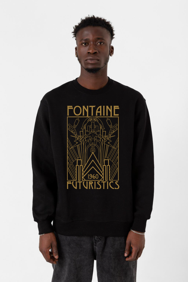 Bioshock Fontaine Futuristics Siyah Erkek 2ip Sweatshirt