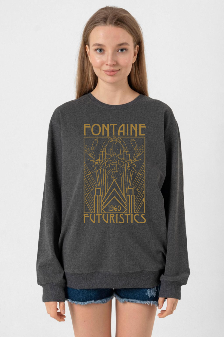 Bioshock Fontaine Futuristics Füme Kadın 2ip Sweatshirt