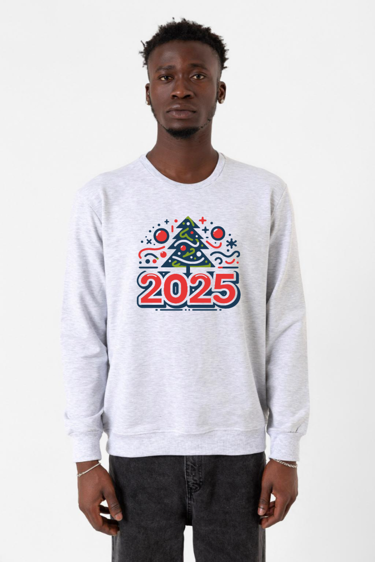 Happy New Year 2025 Essential Karmelanj Erkek 2ip Sweatshirt