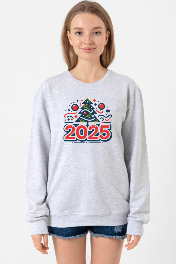 Happy New Year 2025 Essential Grimelanj Kadın 2ip Sweatshirt