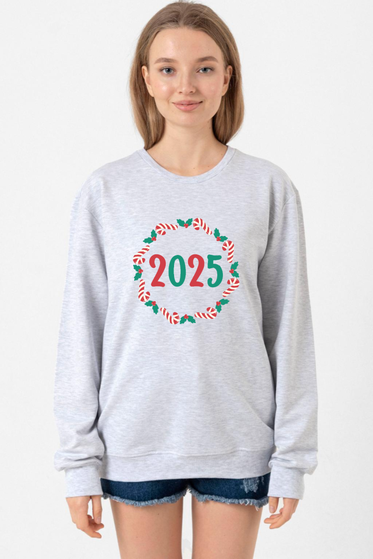 Christmas Holiday Wreath Grimelanj Kadın 2ip Sweatshirt