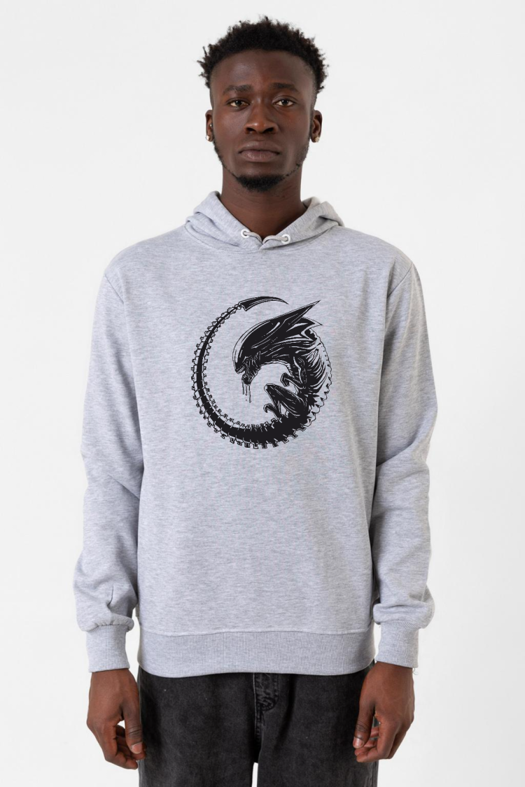 Allien Xenomorph Grimelanj Erkek Kapşonlu 3ip Sweatshirt