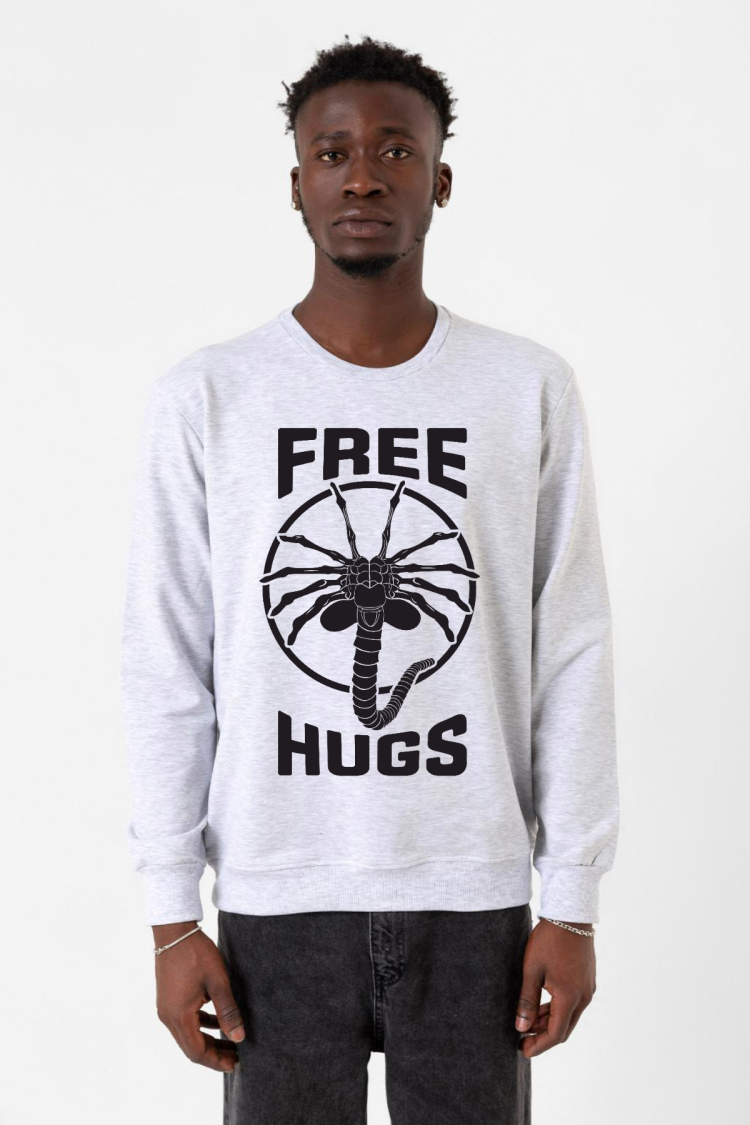 Free Facehugger Hugs Karmelanj Erkek 2ip Sweatshirt