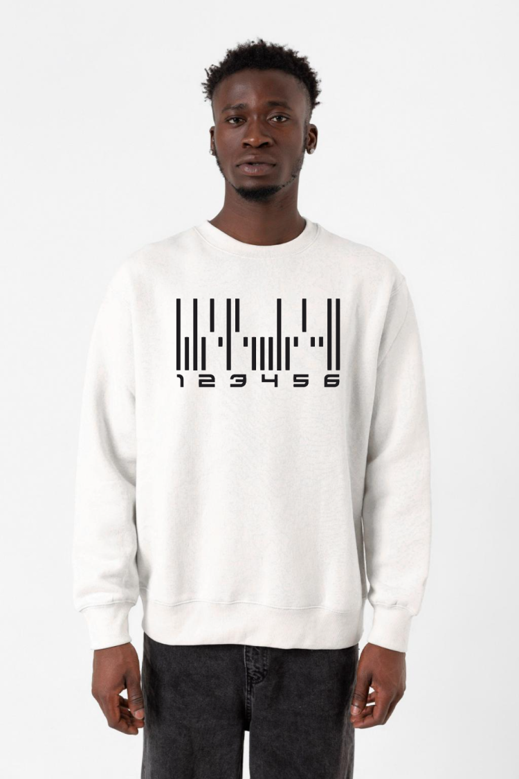 Dark Matter The Android Barcode Beyaz Erkek 2ip Sweatshirt