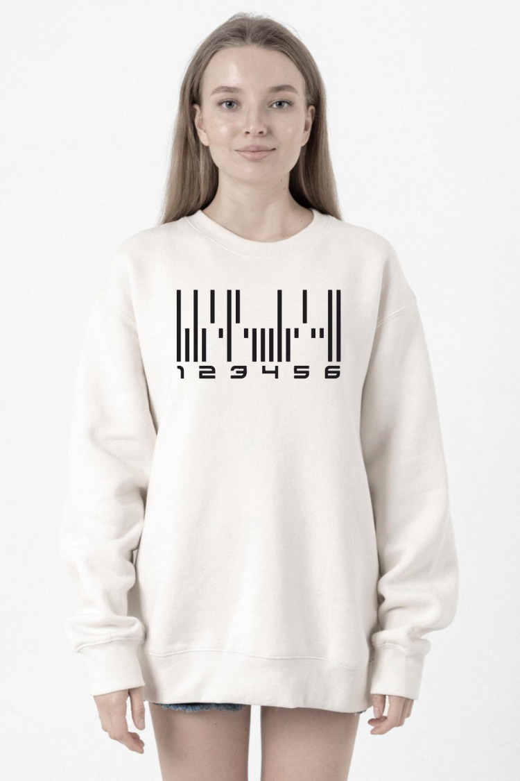 Dark Matter The Android Barcode Beyaz Kadın 2ip Sweatshirt