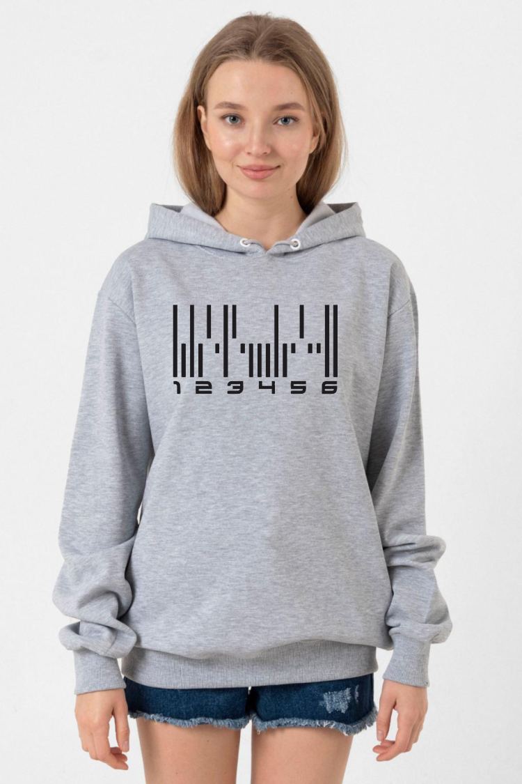 Dark Matter The Android Barcode Grimelanj Kadın 3ip Kapşonlu Sweatshirt