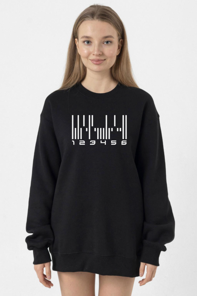 Dark Matter The Android Barcode Siyah Kadın 2ip Sweatshirt