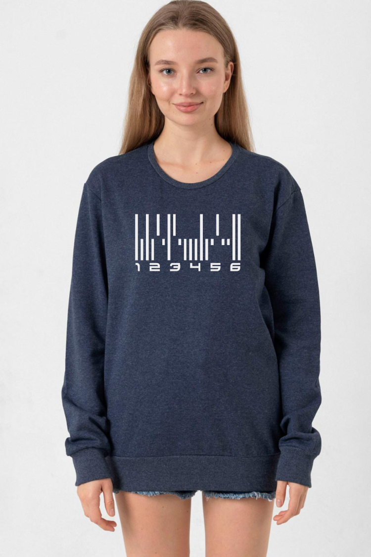 Dark Matter The Android Barcode İndigo Kadın 2ip Sweatshirt