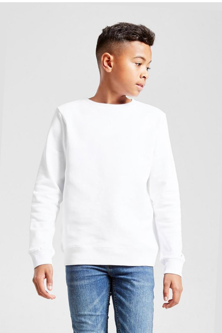 Beyaz Çocuk Basic Sweatshirt