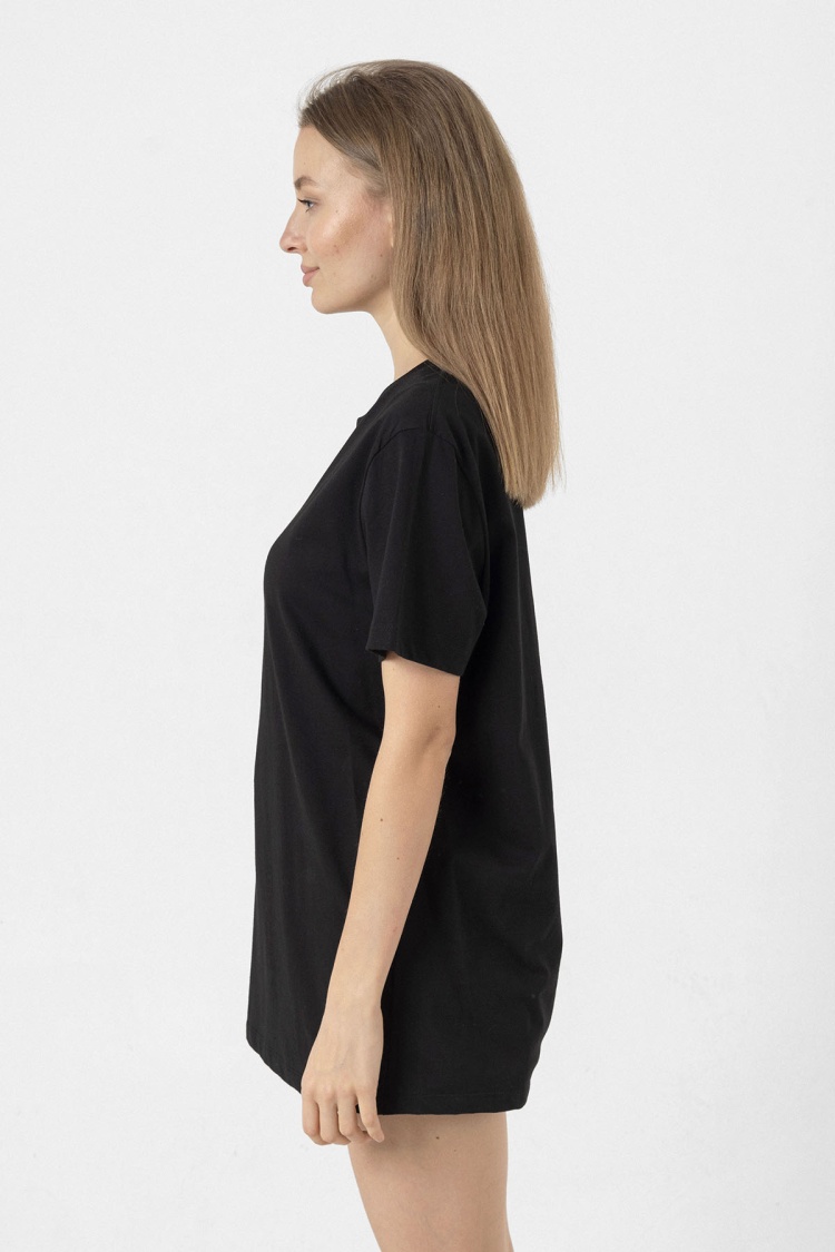 Siyah Basic Kadın Oversize Tshirt