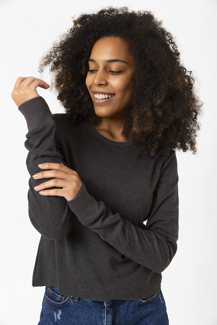 Romania Fingerprint Füme Ekstra Uzunkol Sweatshirt