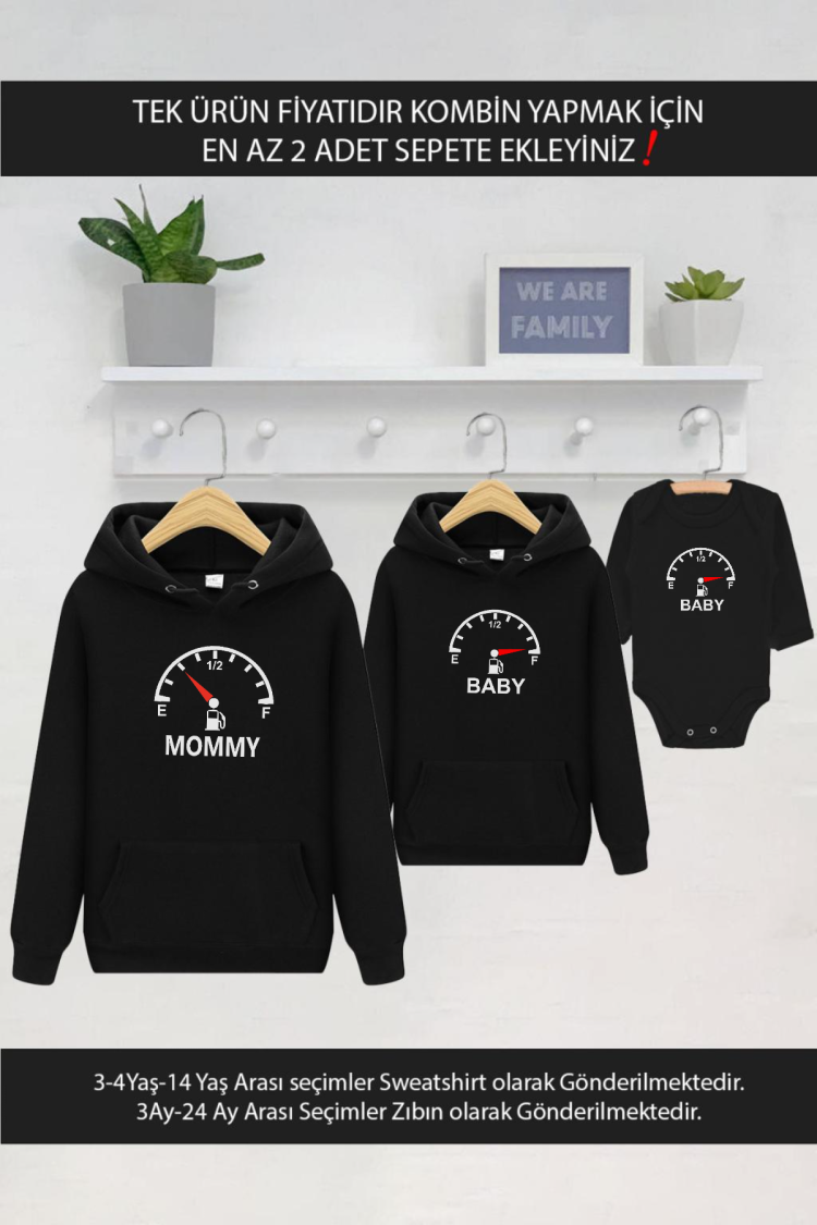 Mommy Baby Yakıt Göstergesi Anne Oğul Kız TEK ÜRÜN FİYATIDIR KOMBİN YAPMAK İÇİN 2 ADET SEPETE EKLE