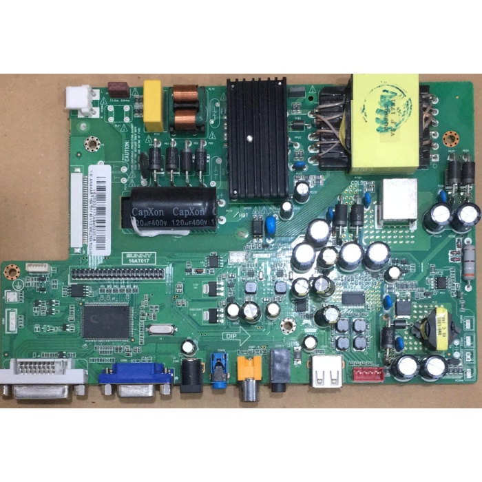 16AT017, SUNNY/AXEN 40-43 TV, AXEN AX40DAB1705/1032,AXEN AX043DLD16AT017-ILFM, AXEN AX43DIL023/1022, MAINBOARD, ANAKART