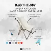 Bag The Joy Ahşap Katlanır Kamp Ve Bahçe Sandalyesi