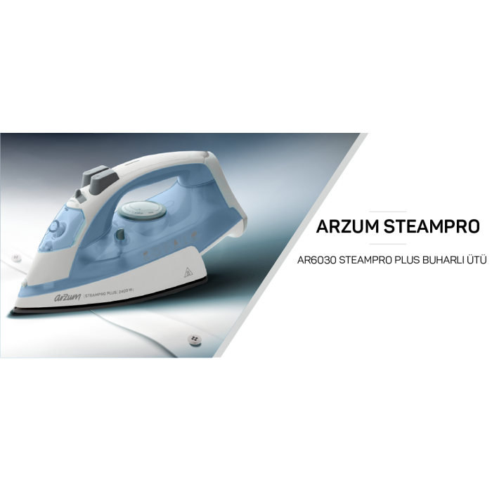 Arzum AR6030 Steampro Plus Buharlı Ütü - Mavi