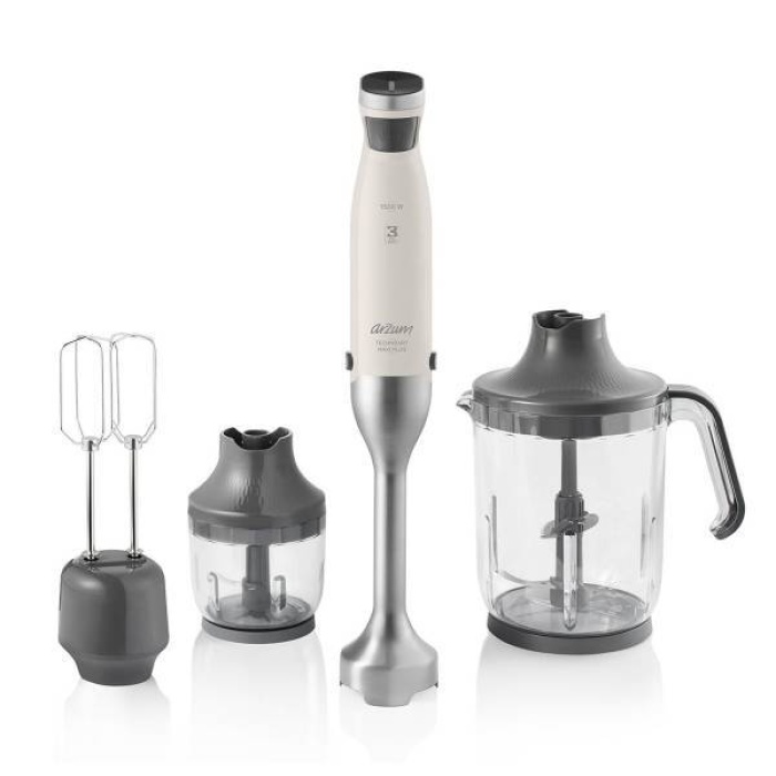 ARZUM AR1070 Technoart Maxi Plus Blender Set - Krem