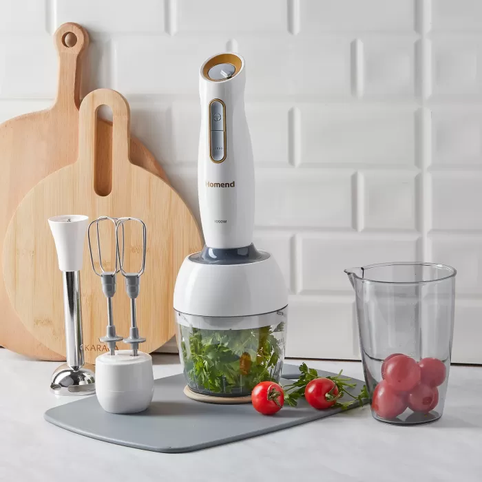 HOMEND Handmaid 1960h Blender Set Krem Gold