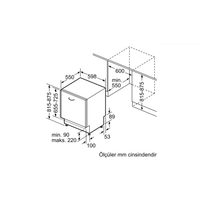 Bosch Serie 6 Tam Ankastre Bulaşık Makinesi 60 cm