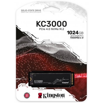 1TB KINGSTON KC3000 M.2 NVMe PCIe 4.0 SKC3000S/1024G 7000/6000MB/s