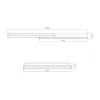 Led Avize Plafonyer CERCLE UNT32027 100*60cm