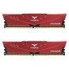 Team T-Force Vulcan Z Red 32GB (2x16GB) 3200MHz CL16 DDR4 Gaming Ram (TLZRD432G3200HC16FDC01)