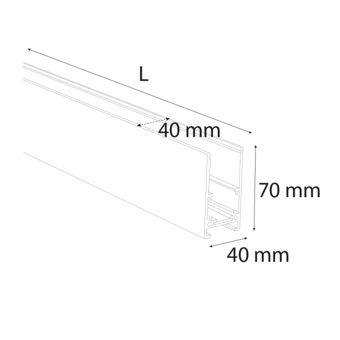 24V Sıva Üstü Magnet Ray | (UN120-2)