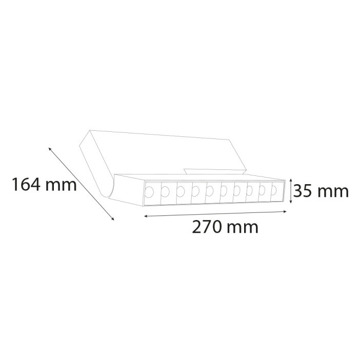 24V 10W Magnet Mercek Akordiyon Spot | (UN123-2)