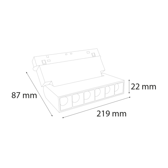 48V 12W Magnet Mercek Akordiyon Spot | (UN131-2)