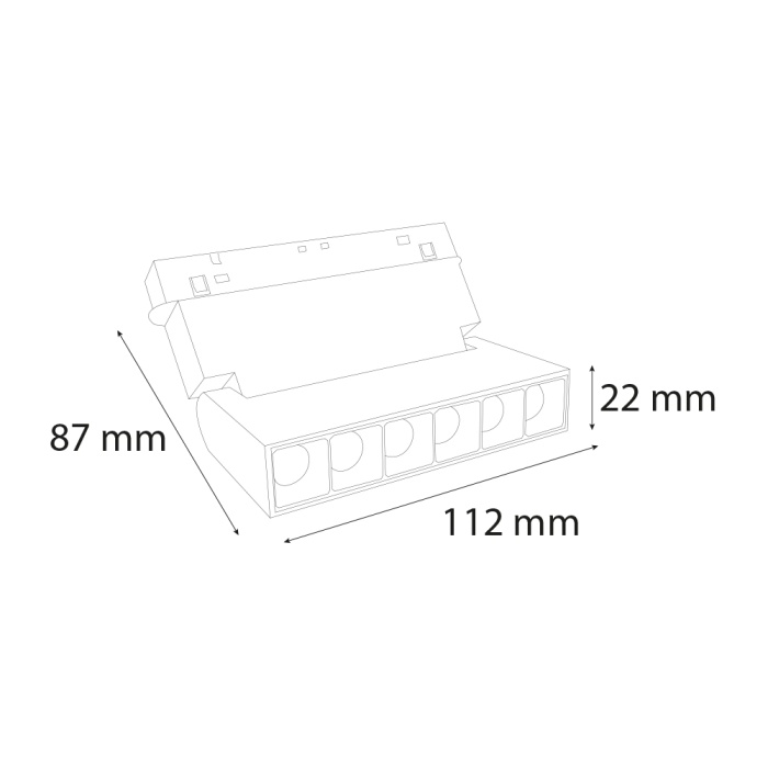 48V 6W Magnet Mercek Akordiyon Spot | (UN131-1)