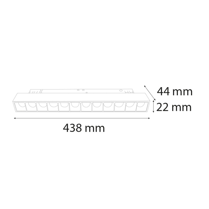 48V 24W Magnet Mercek Spot | (UN130-4)