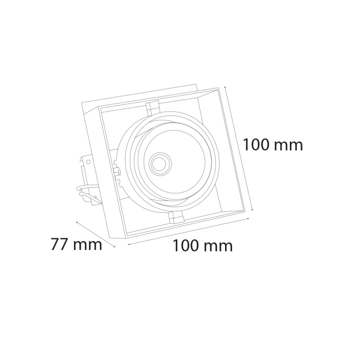 Baffle Tavan Armatürü | (UN229)