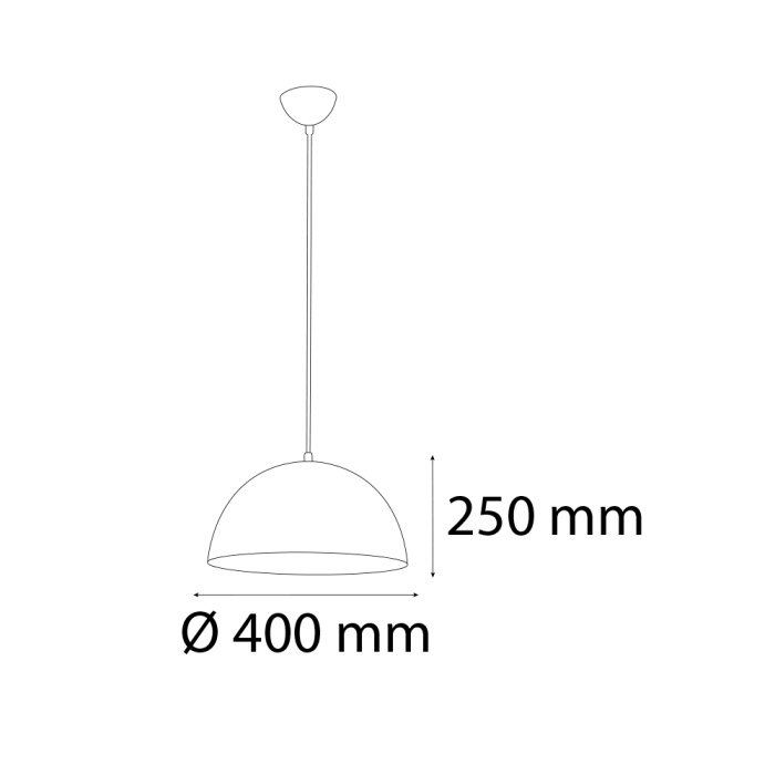 Dekoratif Yarım Küre Sarkıt  (UN303)