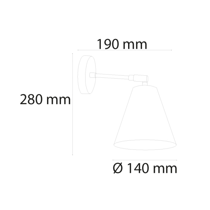 Şapkalı İç Mekan Aplik  (UN502)