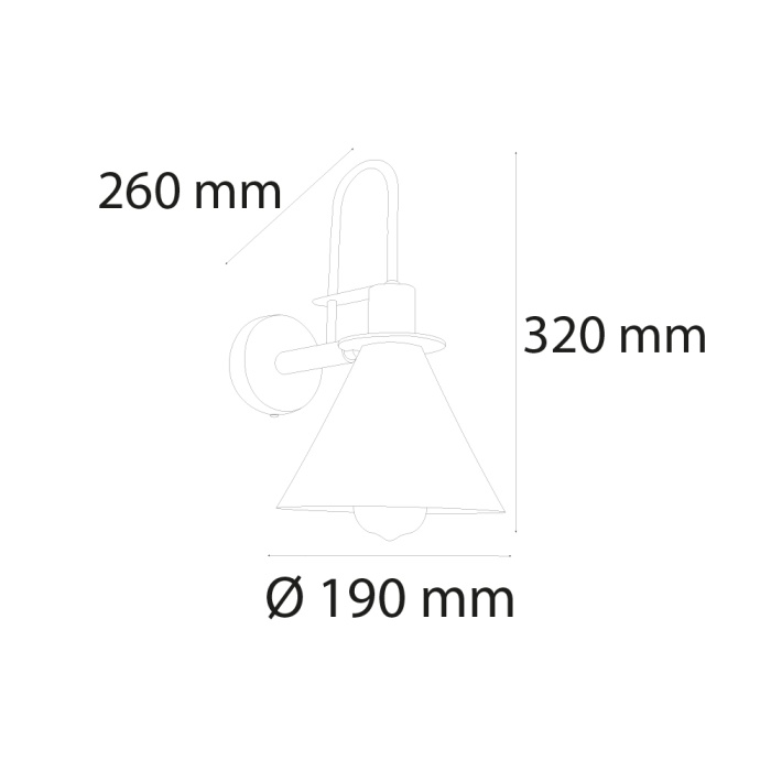 Şapkalı İç Mekan Aplik (UN503)