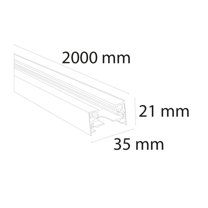 2 Metre Monofaze Ray (UN902) SİYAH  BEYAZ