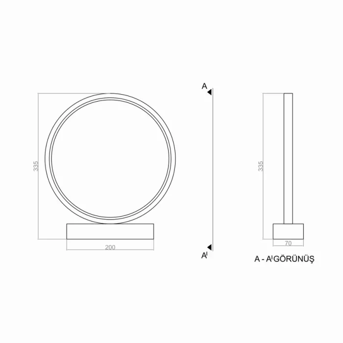 Led Masa Lambası MINI UNT20084 30cm