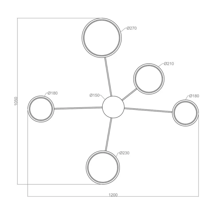 Led Avize Plafonyer PLANETS UNT83019 120*105cm