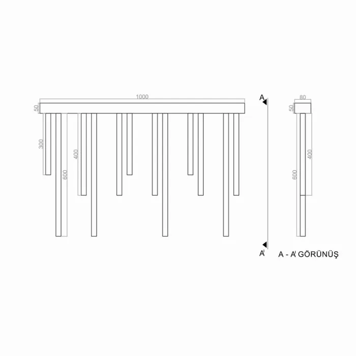 Led Avize Sarkıt LUXTUBO UNT83080 12*Ø25mm