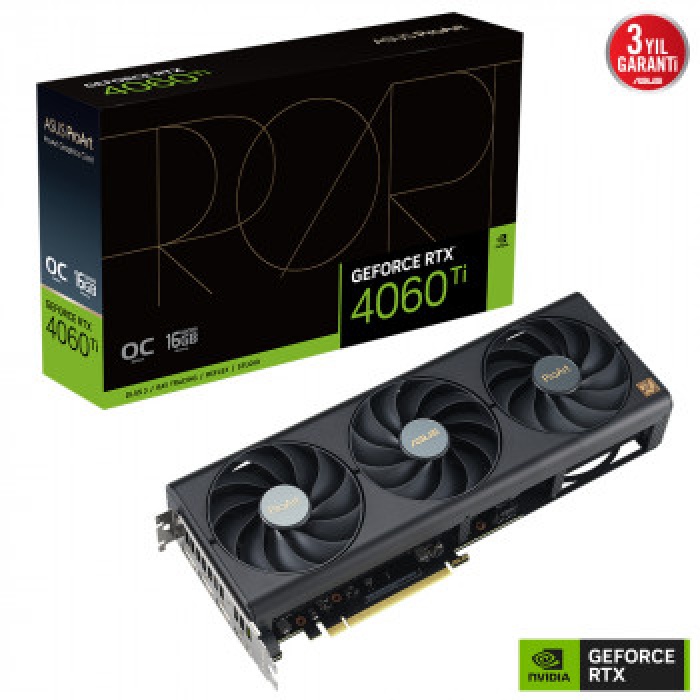 ASUS PROART-RTX4060TI-O16G GAMING 16GB GDDR6 HDMI DP 128BİT