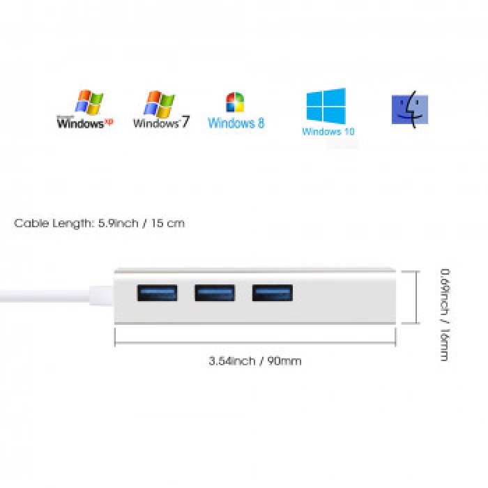 CODEGEN CDG-CNV41 USB 3.0 TO USB3.0/RJ45 ETH. HUB